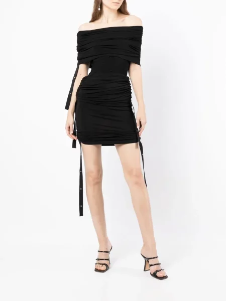 Midi sijonas Dion Lee iki kelių juoda