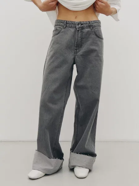 Широкі джинси RicaMare сірий