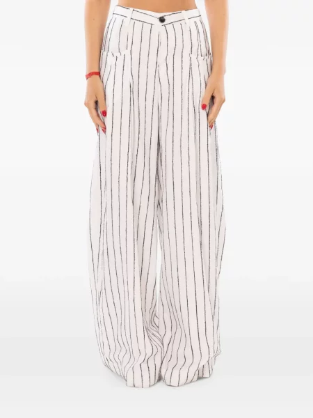 Pantaloni White Sand alb