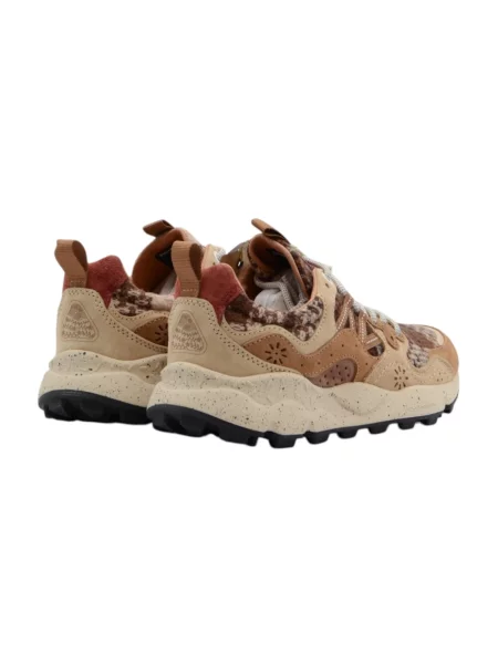 Sneakersy Flower Mountain w kwiatki brązowe