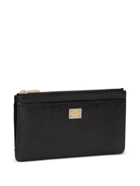 Кожено портмоне Dolce & Gabbana черно