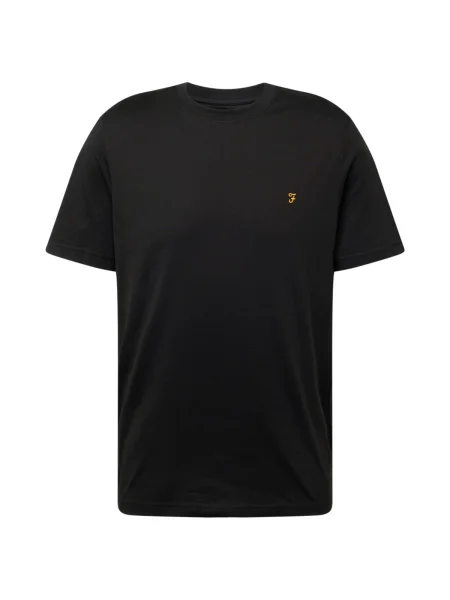 FARAH Tricou DANNY galben auriu negru