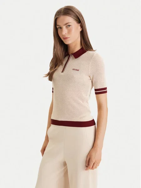 Guess Polo majica bež