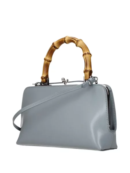 Geantă shopper Jil Sander din piele gri