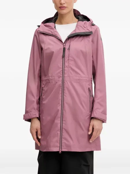 Palton Helly Hansen cu glugă cu imagine roz
