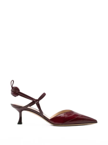 Pantofi cu toc Fendi slingback roșu