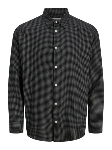 JACK & JONES Srajca antracit / svetlo siva