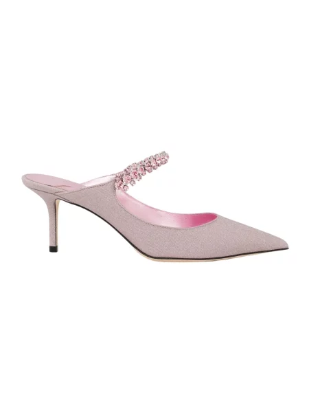 Klapki mules Jimmy Choo różowe