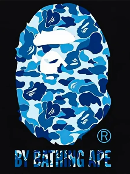 Tricou A Bathing Ape® cu imagine negru