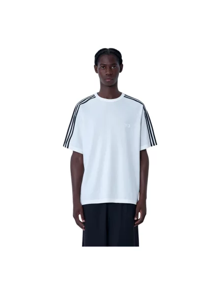T-shirt z wełną Wire beżowy z aplikacją biała