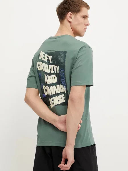 Тениска The North Face Heritage Graphic Relaxed с принт зелено