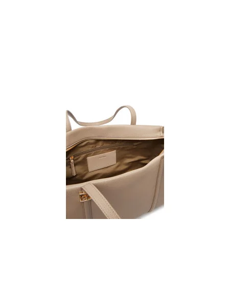 Calvin Klein Torbica Emblem Hw Pebble Tote bež