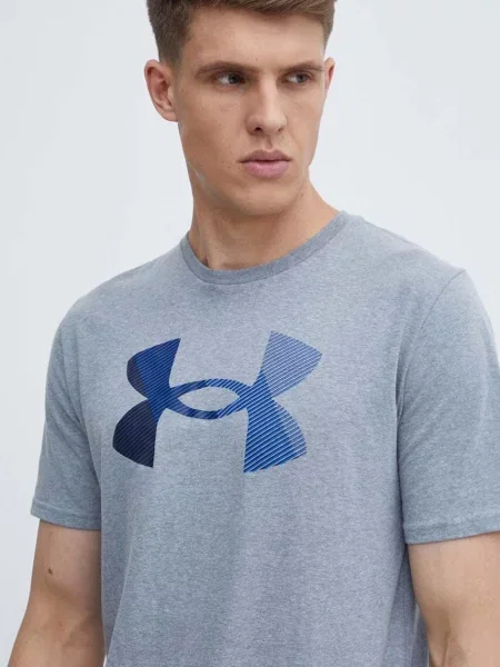 Тениска Under Armour с принт сиво