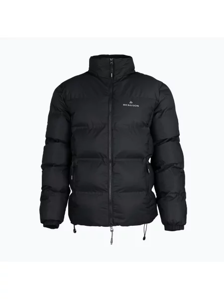 Kurtka ocieplana BERGSON Snowy Wolf Micro-Therm black czarna
