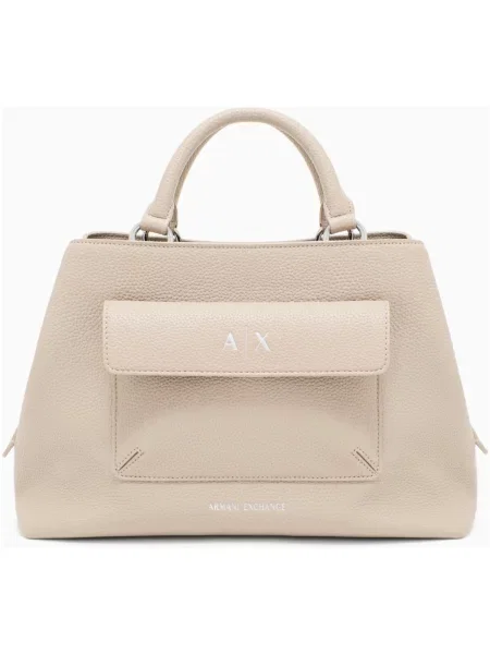 Shopper kabelka Armani Exchange béžová