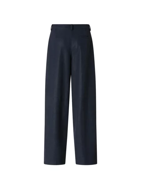 Pantaloni Pinko din piele albastru