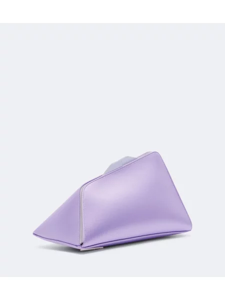 Geantă plic The Attico din satin violet