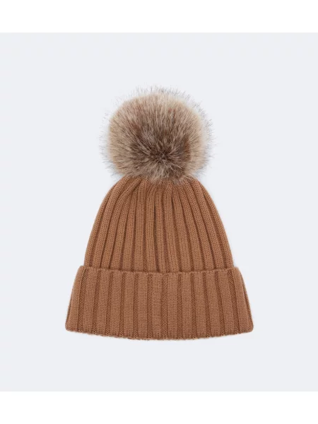 Căciulă Moncler de lână bej
