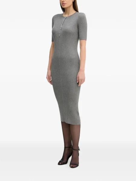 Rochie Dkny de costum cu nervuri gri