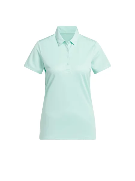 ADIDAS GOLF Λειτουργικό μπλουζάκι Women's Solid Performance Short Sleeve Polo μέντα λευκό