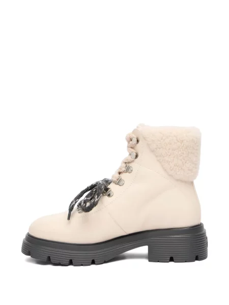 Botki Stuart Weitzman sznurowane koronkowe