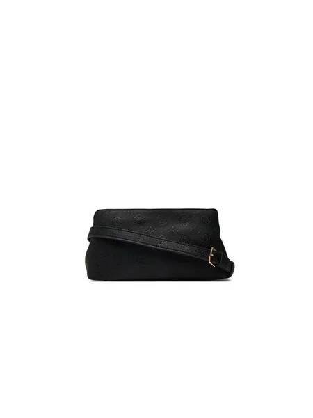 Guess Ročna torba Ella Logo Mini črna