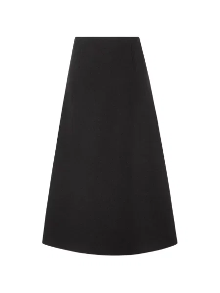 Fustă midi Fendi în linie A negru
