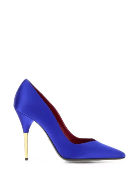 Pantofi cu toc Valentino Garavani din satin albastru