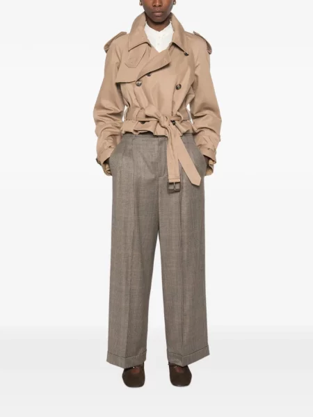 Pantaloni Rossi în carouri maro