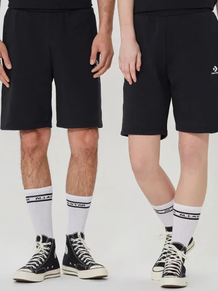 CONVERSE Шорти спортивні Унісекс без підкладки чорний