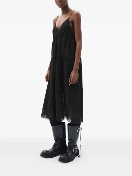 Rochie midi Ann Demeulemeester negru