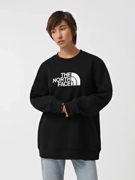 Світшот The North Face Drew Peak Crew бавовна/поліестер чорний
