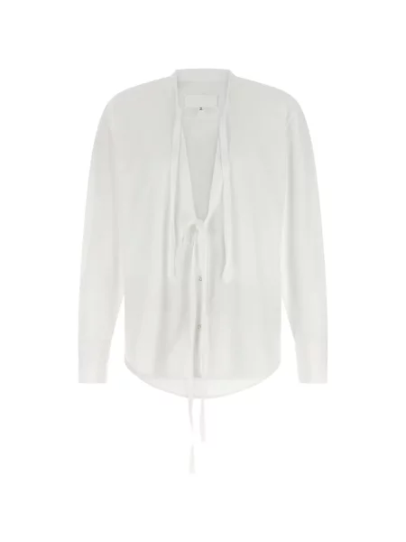 Риза Maison Margiela с V-образно деколте бяло