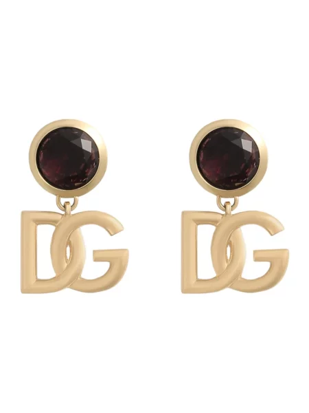 Kolczyki Dolce And Gabbana z logo żółte