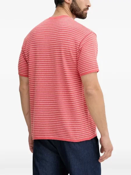 Tricou Benetton cu dungi roșu