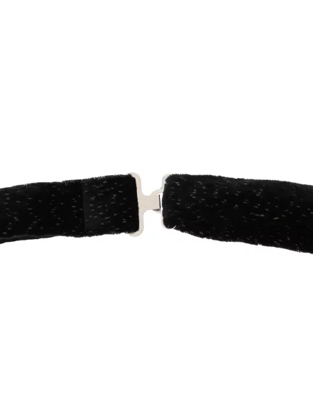Cravată Giorgio Armani cu funde de catifea negru