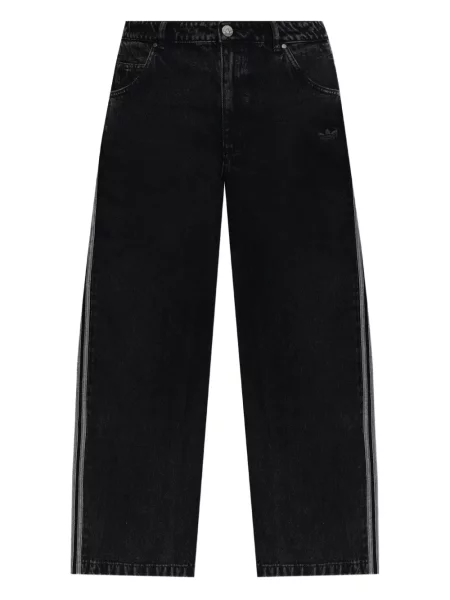 Jeansy Adidas w paski czarne