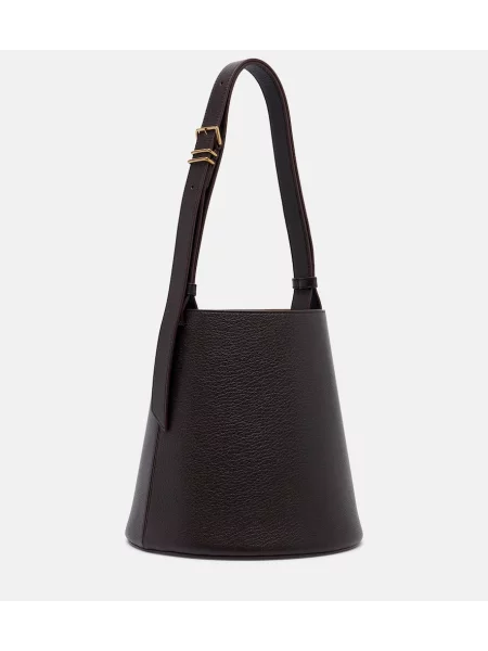 Geantă Calvin Klein Collection din piele maro