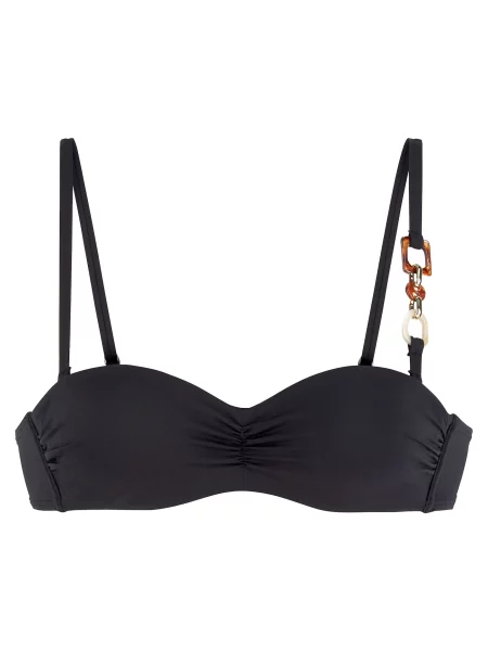 LASCANA Sutien costum de baie WireBandeau-Top Yves LAS' negru