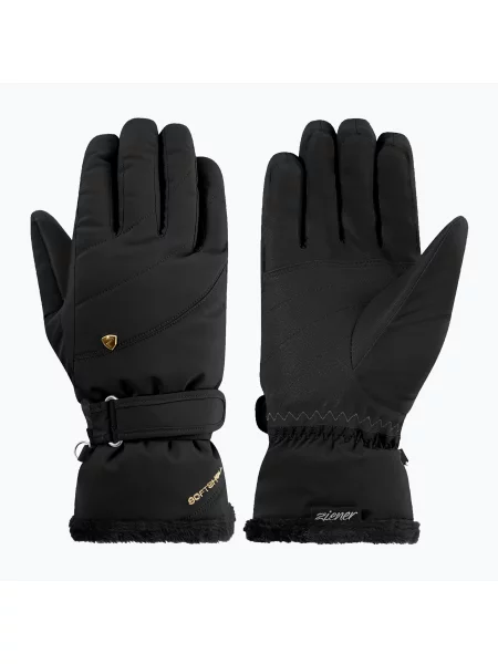Mănuși de schi pentru femei ZIENER Keaka-Z Aquashield PR black/gold art. negru