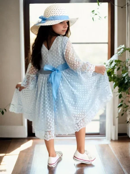 Rochie copii Dewberry gri