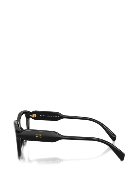Правоъгълни слънчеви очила Miu Miu Eyewear черно