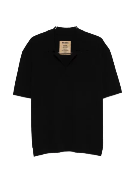 Majica Uma Wang s V-izrezom crna