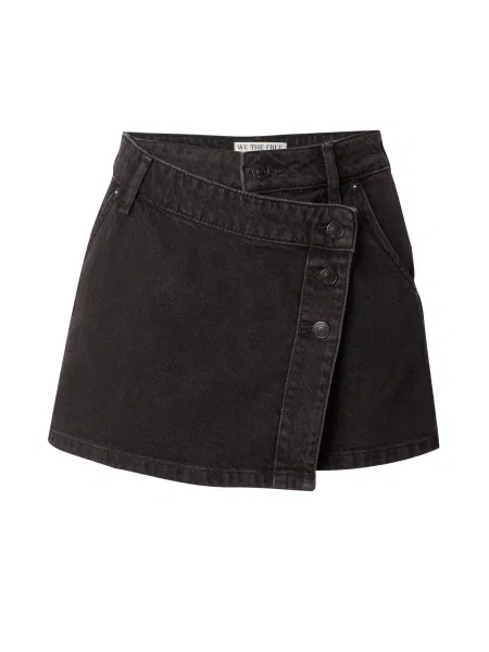 Free People Fustă WYNNE denim negru