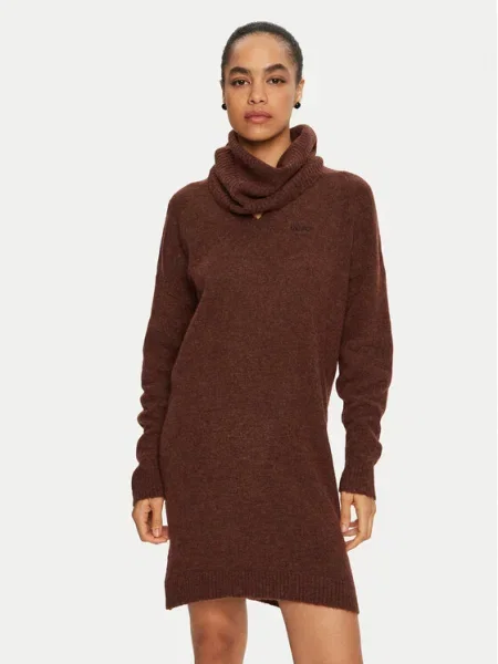 Liu Jo Плетена рокля кафяв