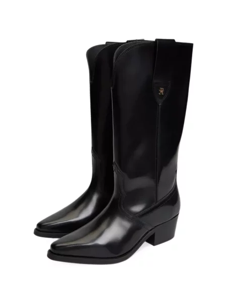 Botine Tommy Hilfiger din piele negru
