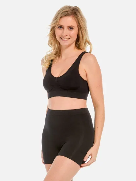 Spodnie kolarki z dodatkiem streczu Magic Bodyfashion czarne