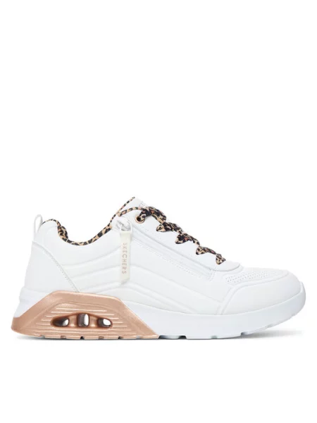 Skechers Sneakers UNO Lite Leopard Stride alb