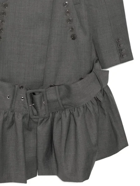 Płaszcz Rokh dzwony szary