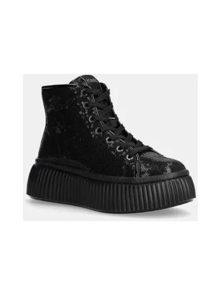 Sneakersy Karl Lagerfeld skórzane czarne